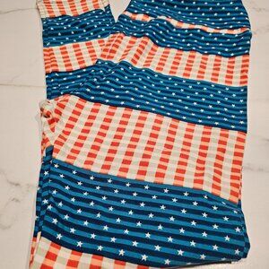 New LuLaRoe TC Stars and Stripes 4th of July Leggings
